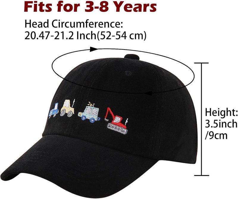 EDCYF Kids Boys Girls Embroidered Baseball Caps Baby Sun hat Toddler Dinosaur Trucker Hats Summer Hats（3-8years - Image 2